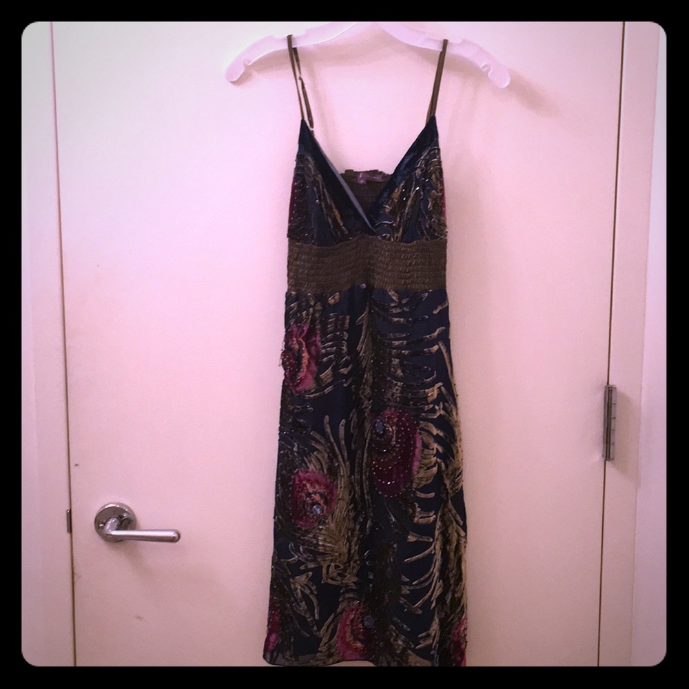 Hale bob xs beaded dress